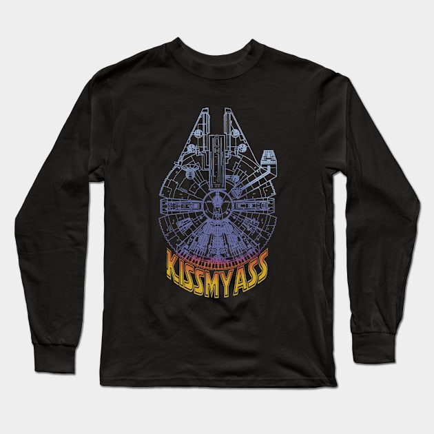 kiss my rebel ass 1 Long Sleeve T-Shirt by Paskalamak